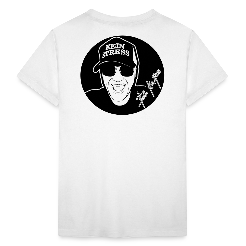 Boscho Kein Stress ® Kinder Premium T-Shirt - weiß