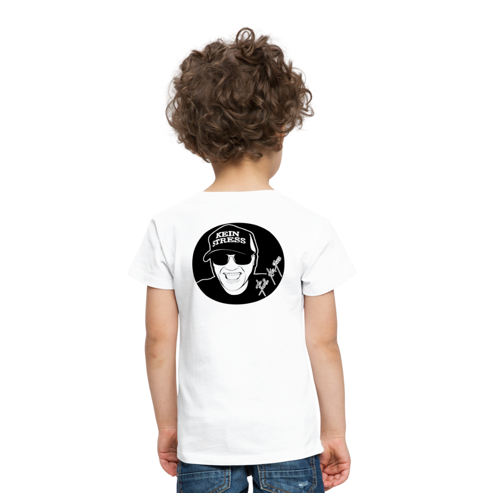Boscho Kein Stress ® Kinder Premium T-Shirt - weiß