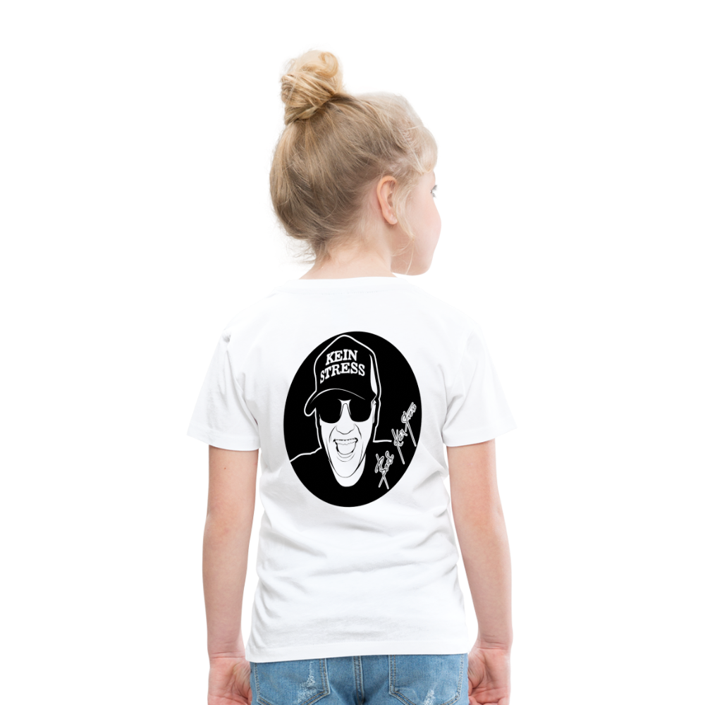 Boscho Kein Stress ® Kinder Premium T-Shirt - weiß
