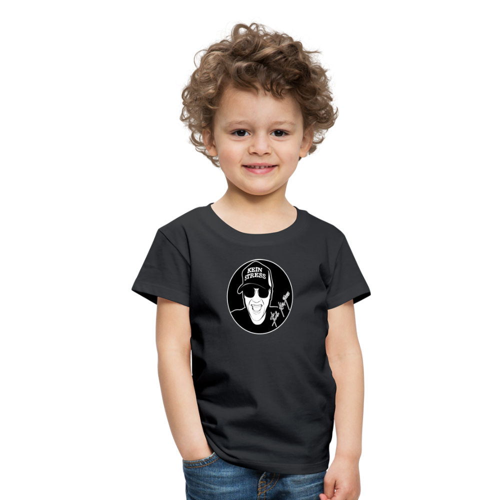 Boscho Kein Stress ® Kinder Premium T-Shirt - Schwarz