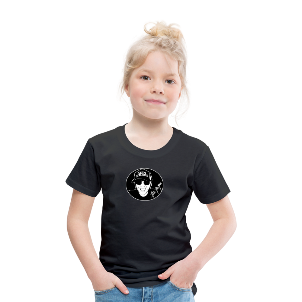 Boscho Kein Stress ® Kinder Premium T-Shirt - Schwarz