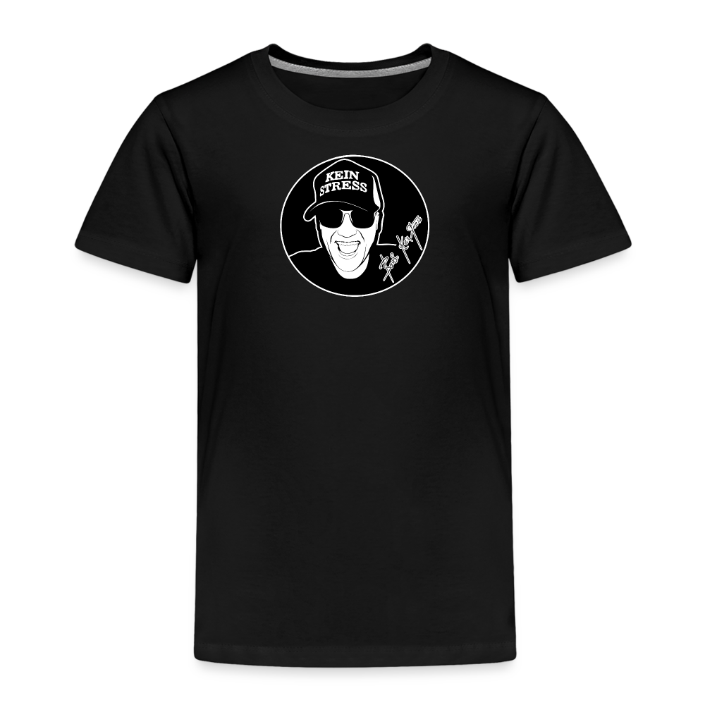 Boscho Kein Stress ® Kinder Premium T-Shirt - Schwarz