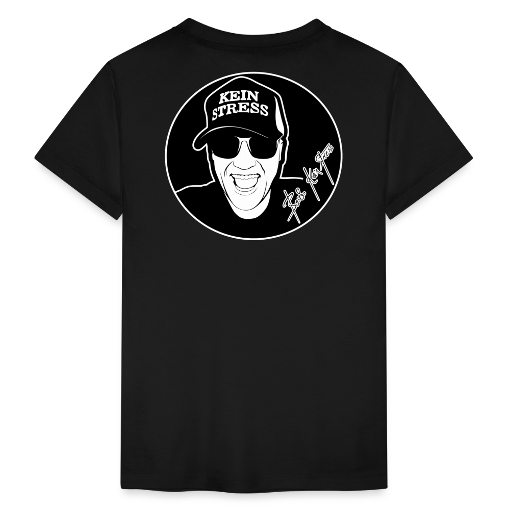 Boscho Kein Stress ® Kinder Premium T-Shirt - Schwarz