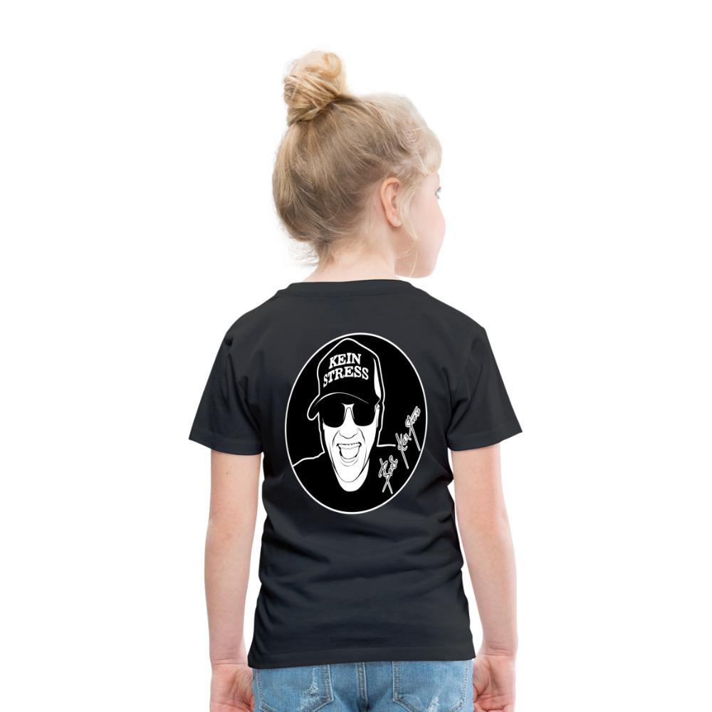 Boscho Kein Stress ® Kinder Premium T-Shirt - Schwarz