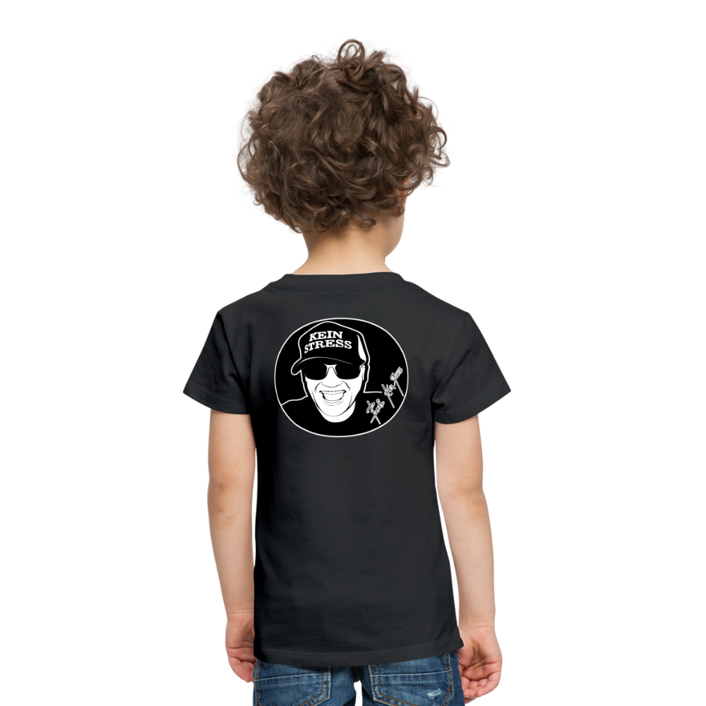 Boscho Kein Stress ® Kinder Premium T-Shirt - Schwarz