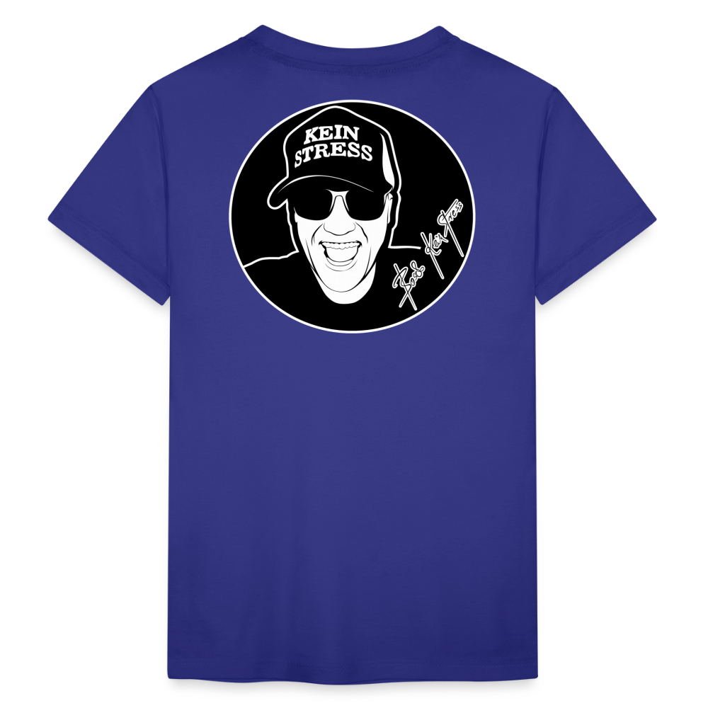 Boscho Kein Stress ® Kinder Premium T-Shirt - Königsblau