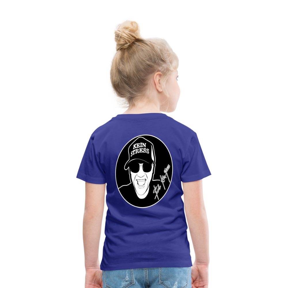 Boscho Kein Stress ® Kinder Premium T-Shirt - Königsblau