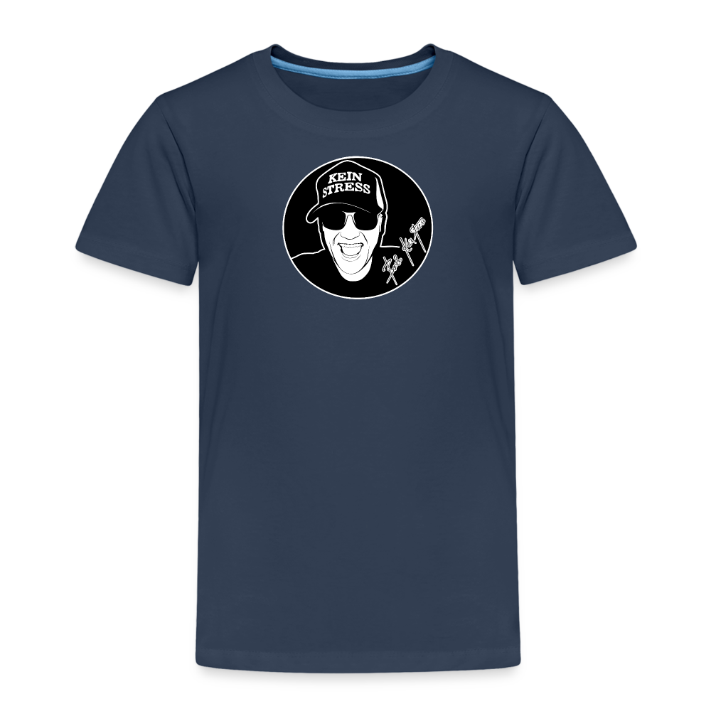 Boscho Kein Stress ® Kinder Premium T-Shirt - Navy