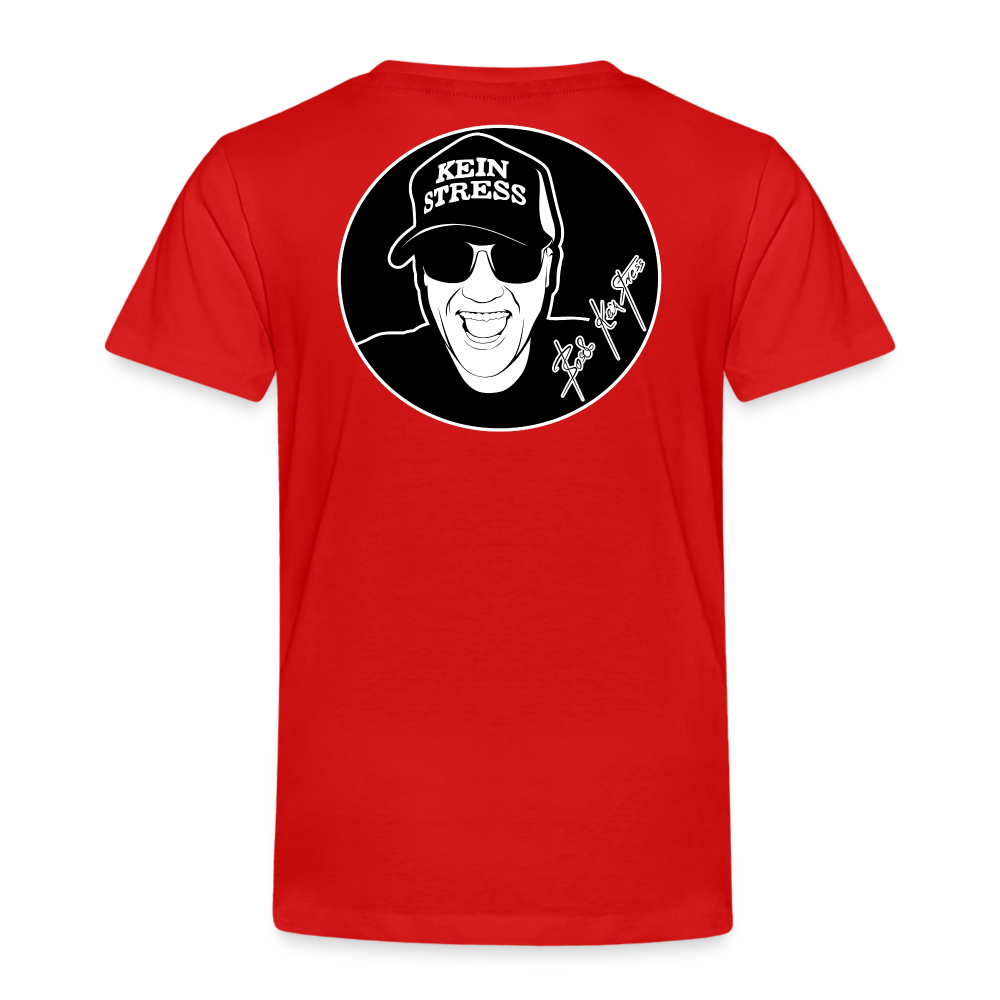 Boscho Kein Stress ® Kinder Premium T-Shirt - Rot