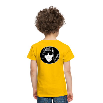 Boscho Kein Stress ® Kinder Premium T-Shirt - Sonnengelb