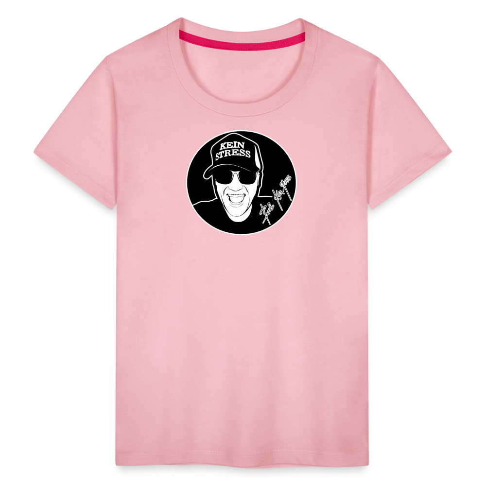 Boscho Kein Stress ® Kinder Premium T-Shirt - Hellrosa