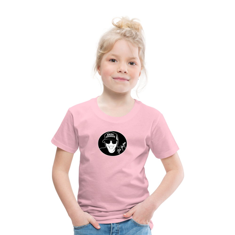 Boscho Kein Stress ® Kinder Premium T-Shirt - Hellrosa