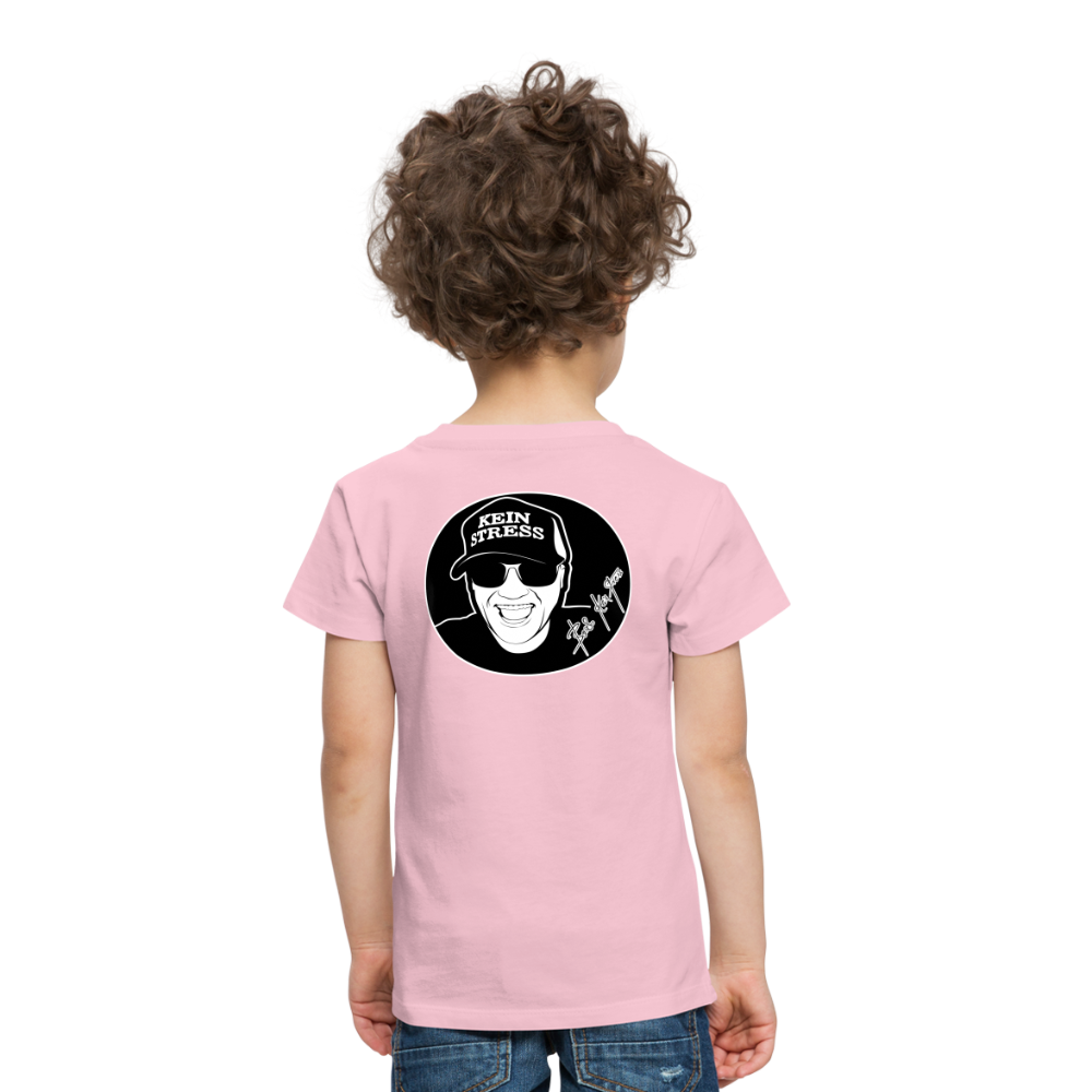 Boscho Kein Stress ® Kinder Premium T-Shirt - Hellrosa
