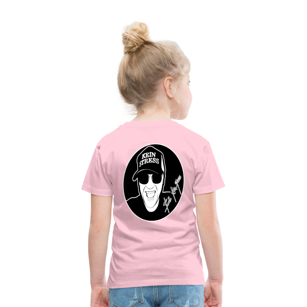 Boscho Kein Stress ® Kinder Premium T-Shirt - Hellrosa