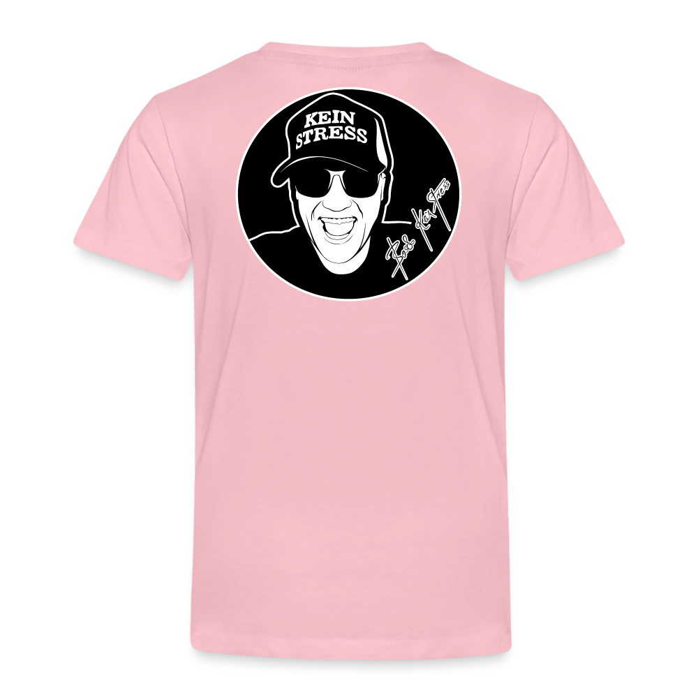 Boscho Kein Stress ® Kinder Premium T-Shirt - Hellrosa