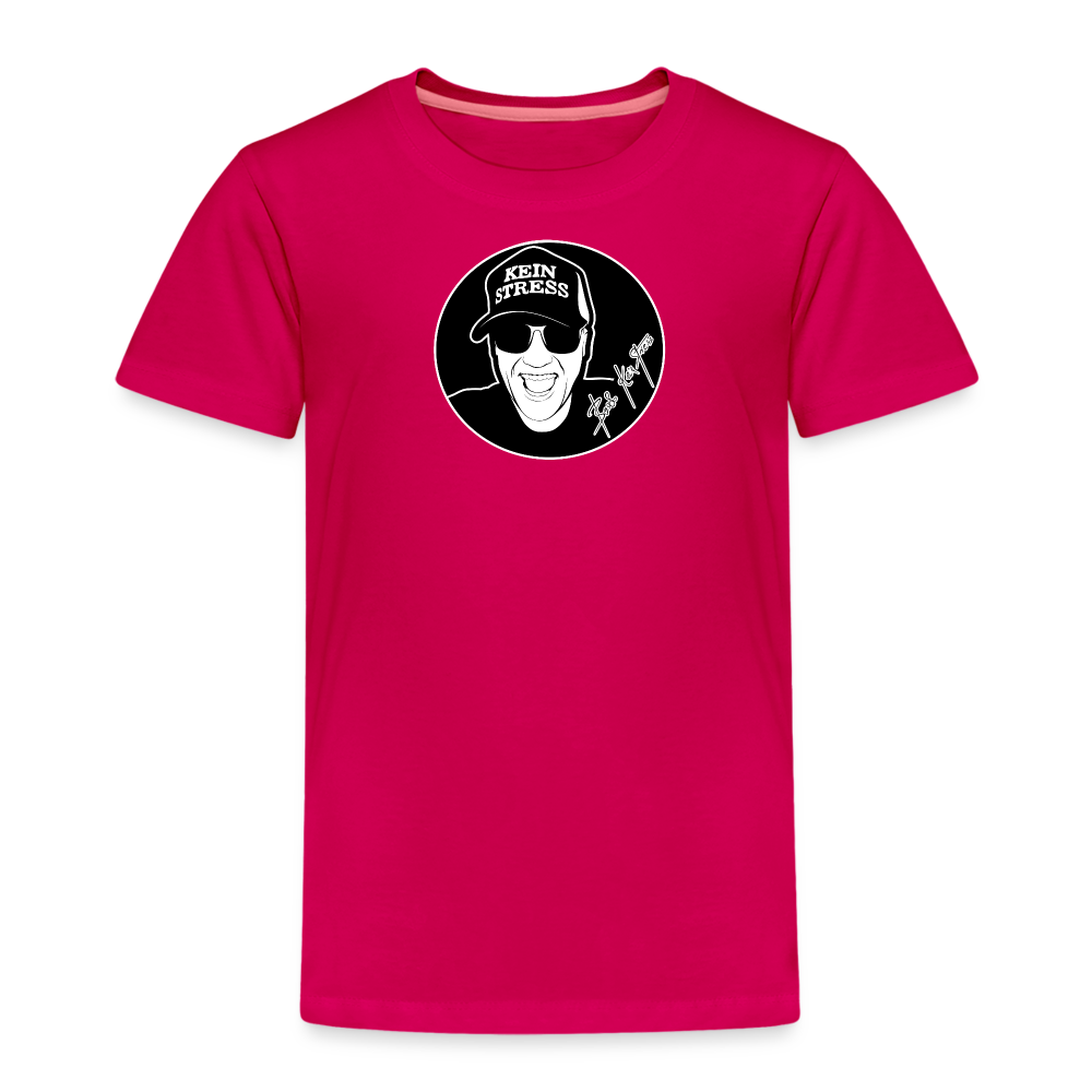 Boscho Kein Stress ® Kinder Premium T-Shirt - dunkles Pink