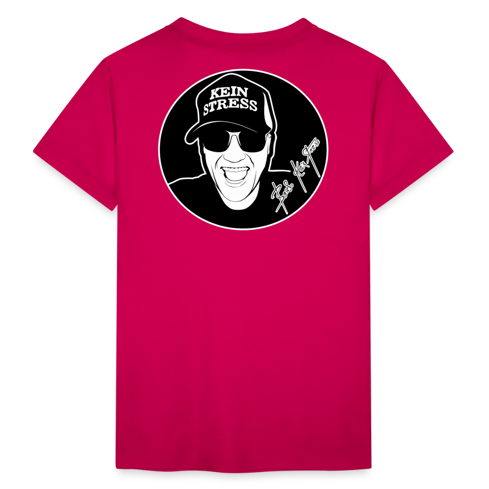 Boscho Kein Stress ® Kinder Premium T-Shirt - dunkles Pink