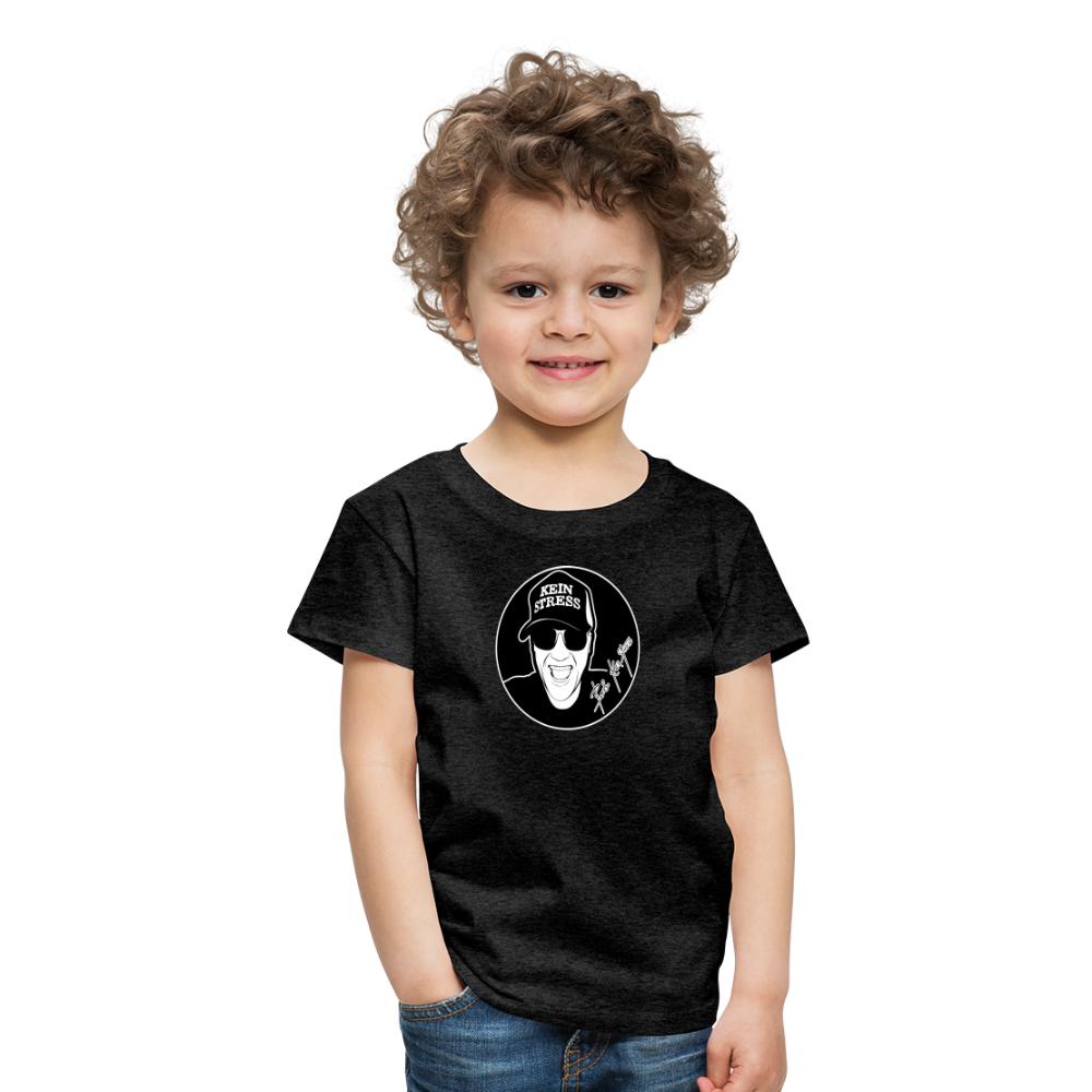 Boscho Kein Stress ® Kinder Premium T-Shirt - Anthrazit