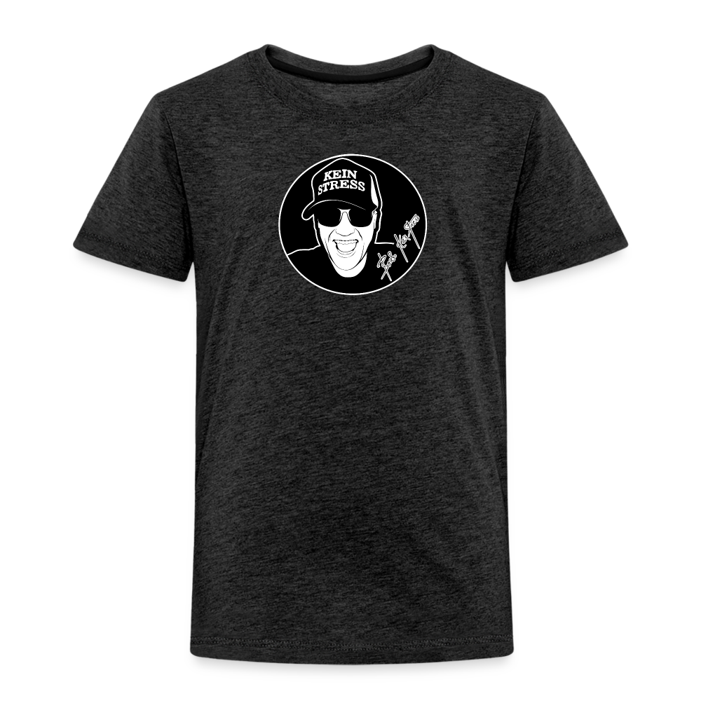 Boscho Kein Stress ® Kinder Premium T-Shirt - Anthrazit