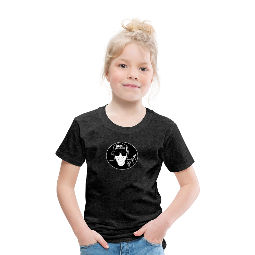 Boscho Kein Stress ® Kinder Premium T-Shirt - Anthrazit