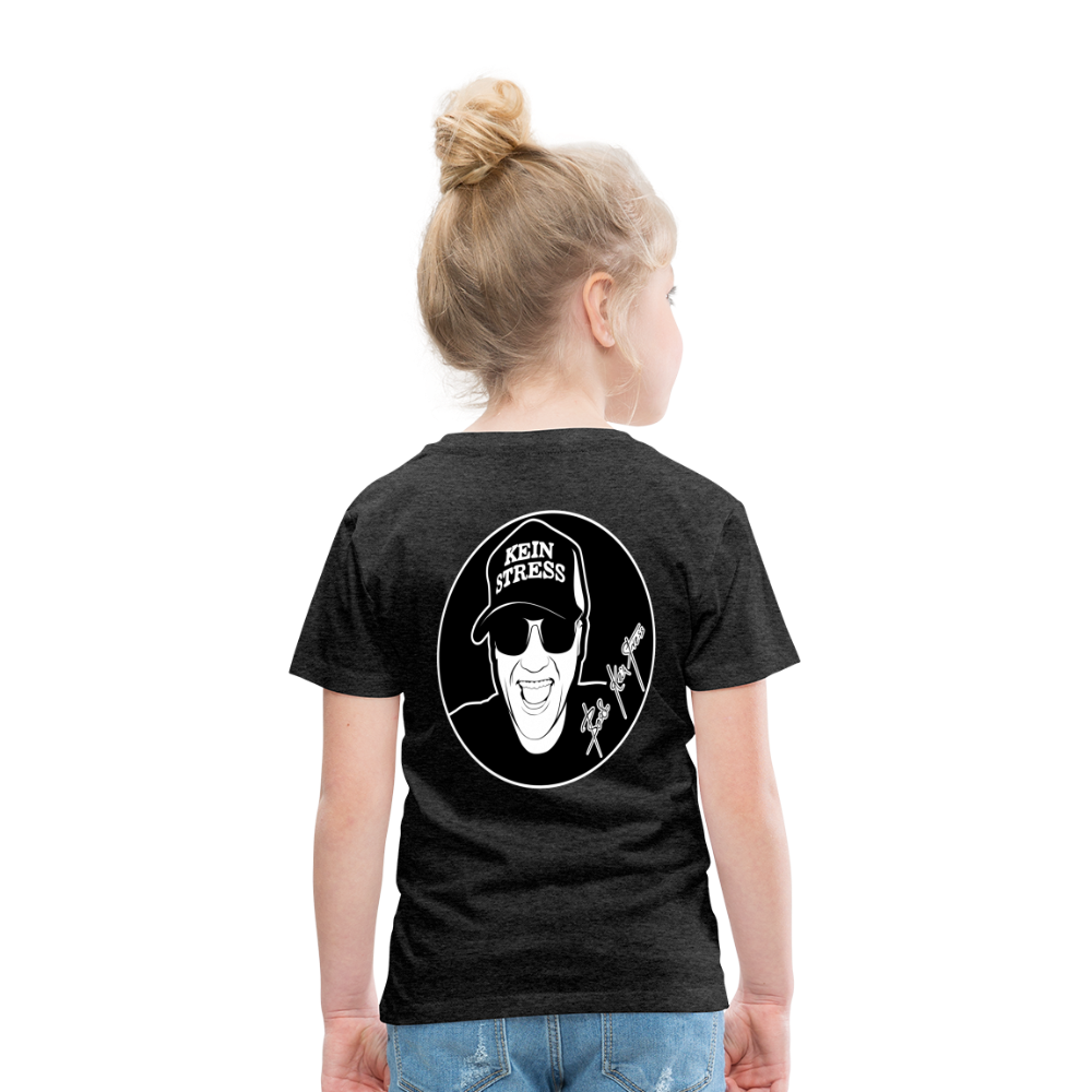 Boscho Kein Stress ® Kinder Premium T-Shirt - Anthrazit
