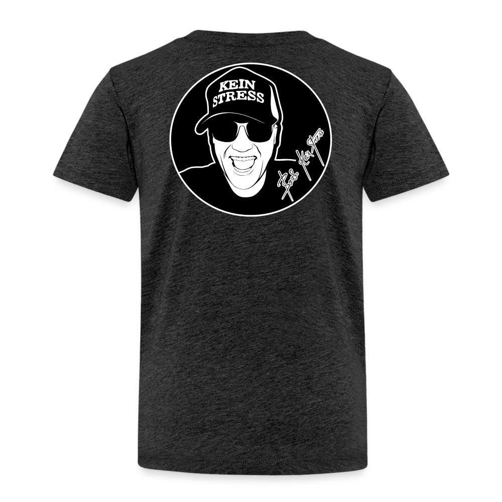 Boscho Kein Stress ® Kinder Premium T-Shirt - Anthrazit