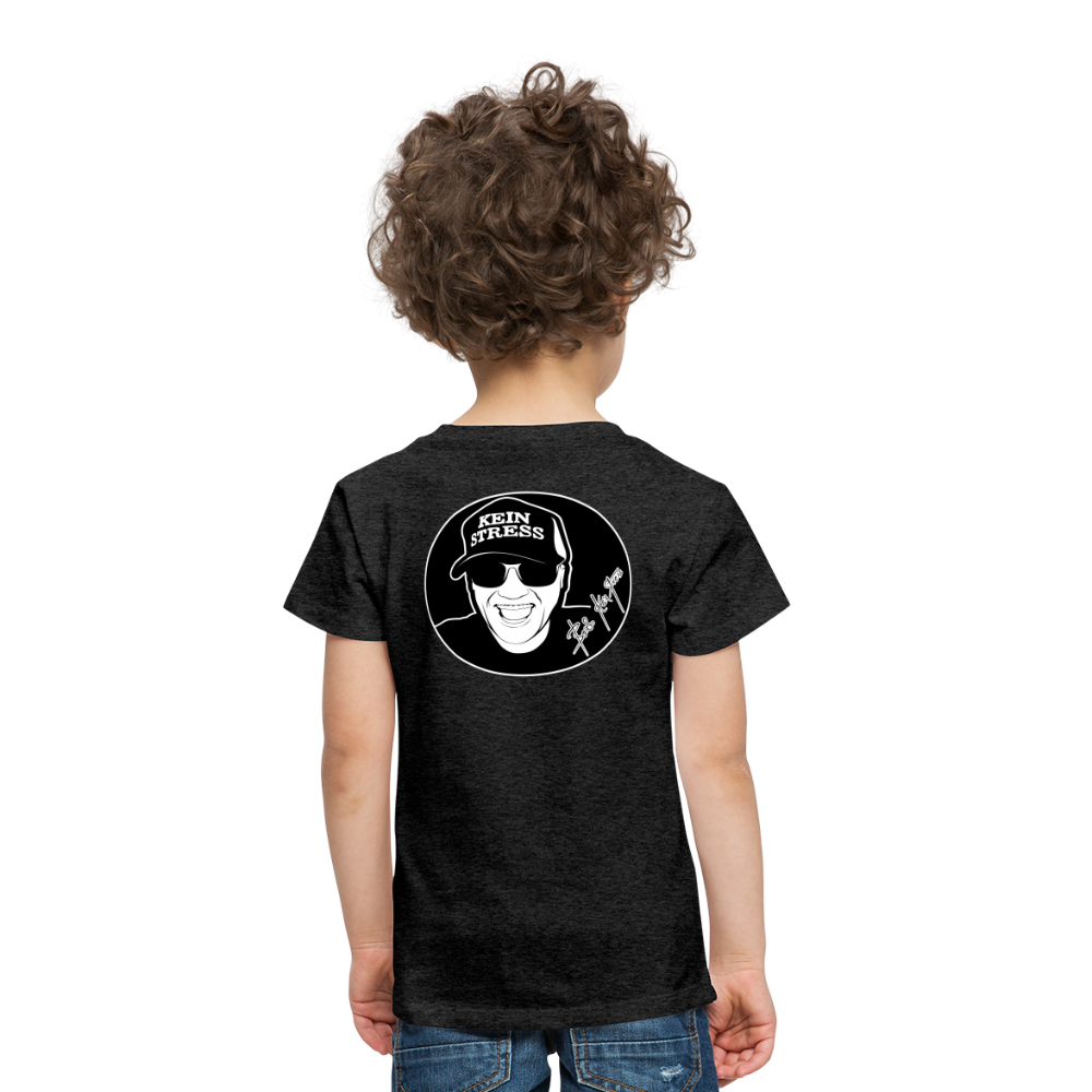 Boscho Kein Stress ® Kinder Premium T-Shirt - Anthrazit
