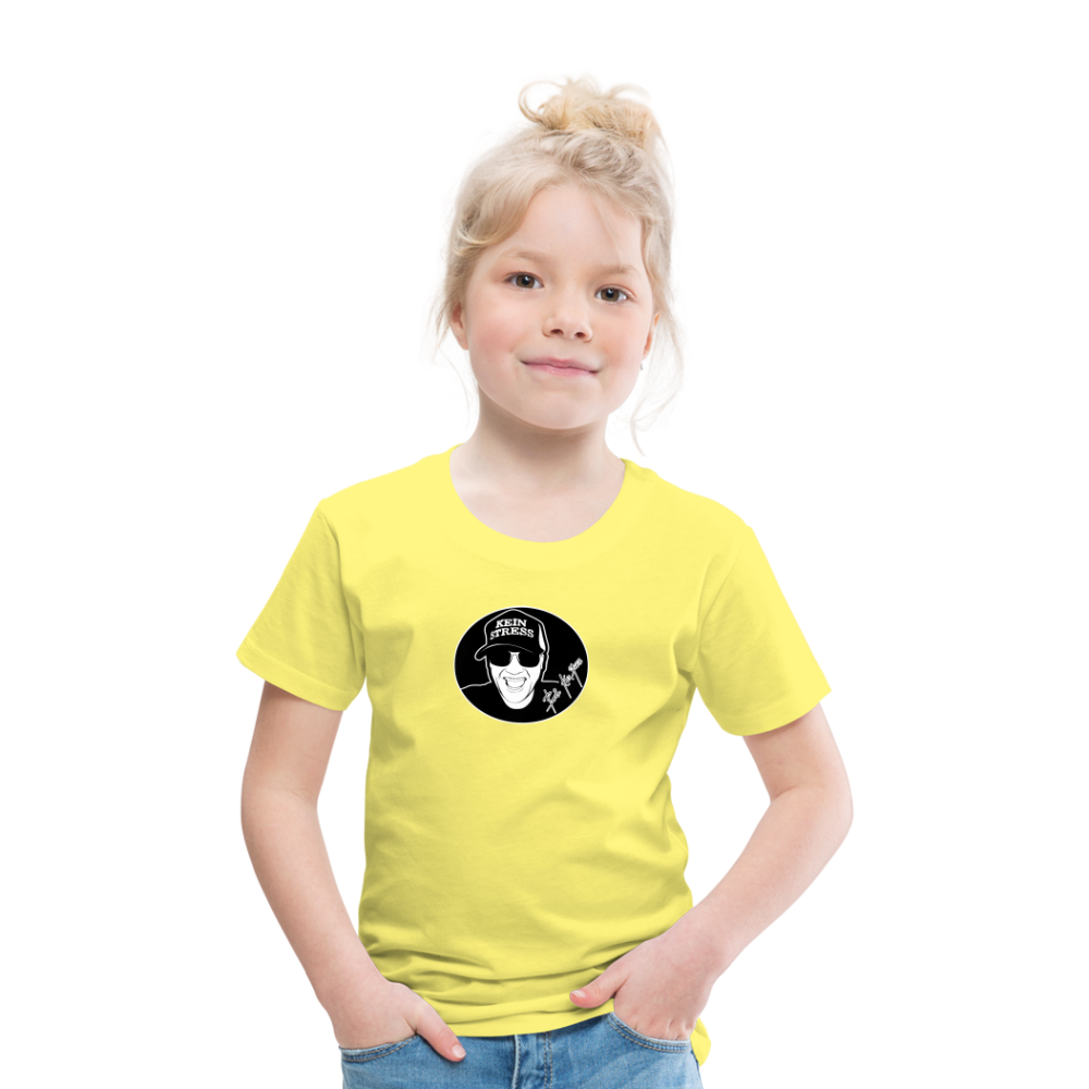 Boscho Kein Stress ® Kinder Premium T-Shirt - Gelb