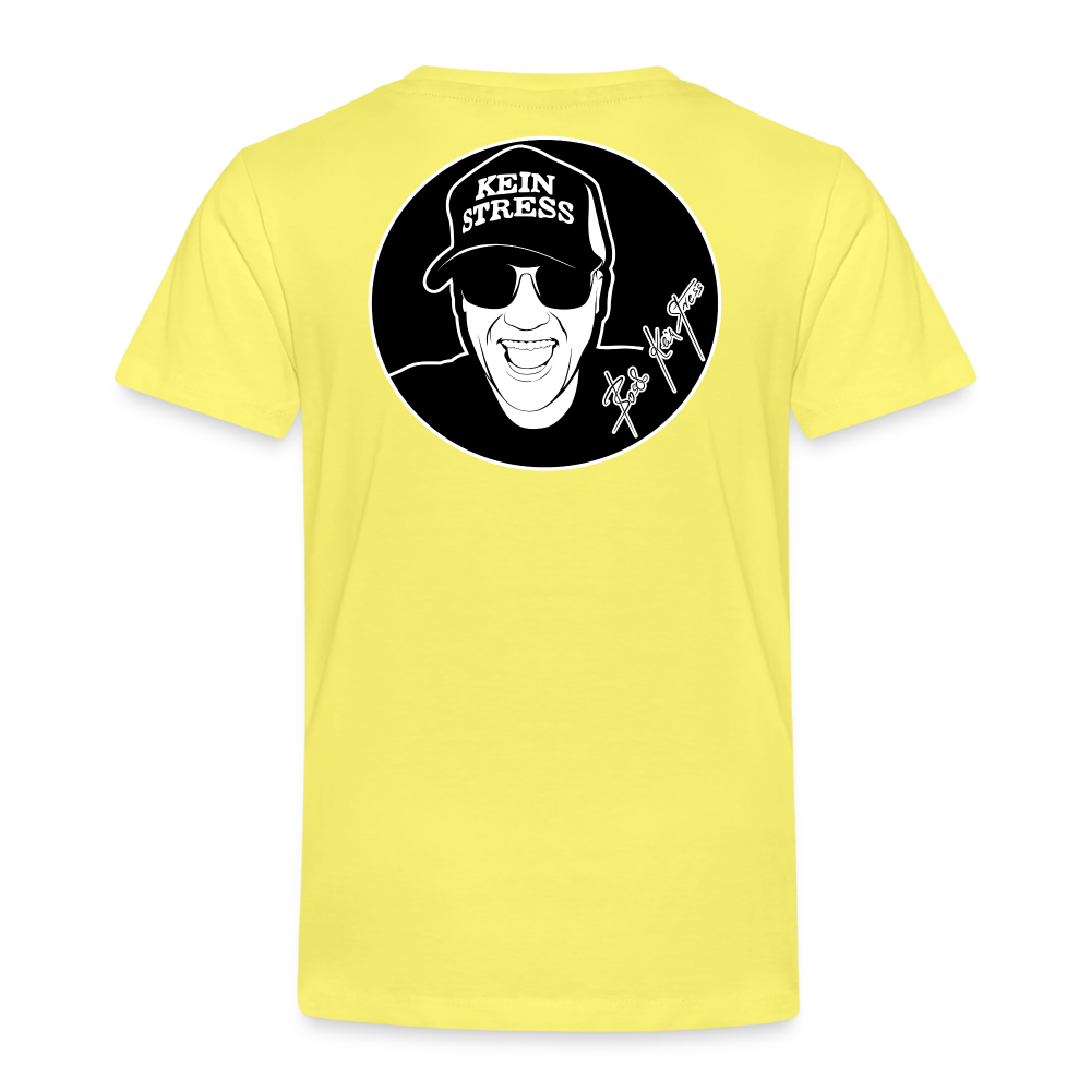 Boscho Kein Stress ® Kinder Premium T-Shirt - Gelb