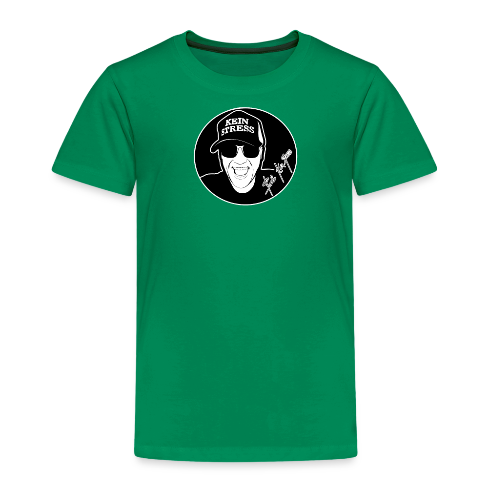Boscho Kein Stress ® Kinder Premium T-Shirt - Kelly Green