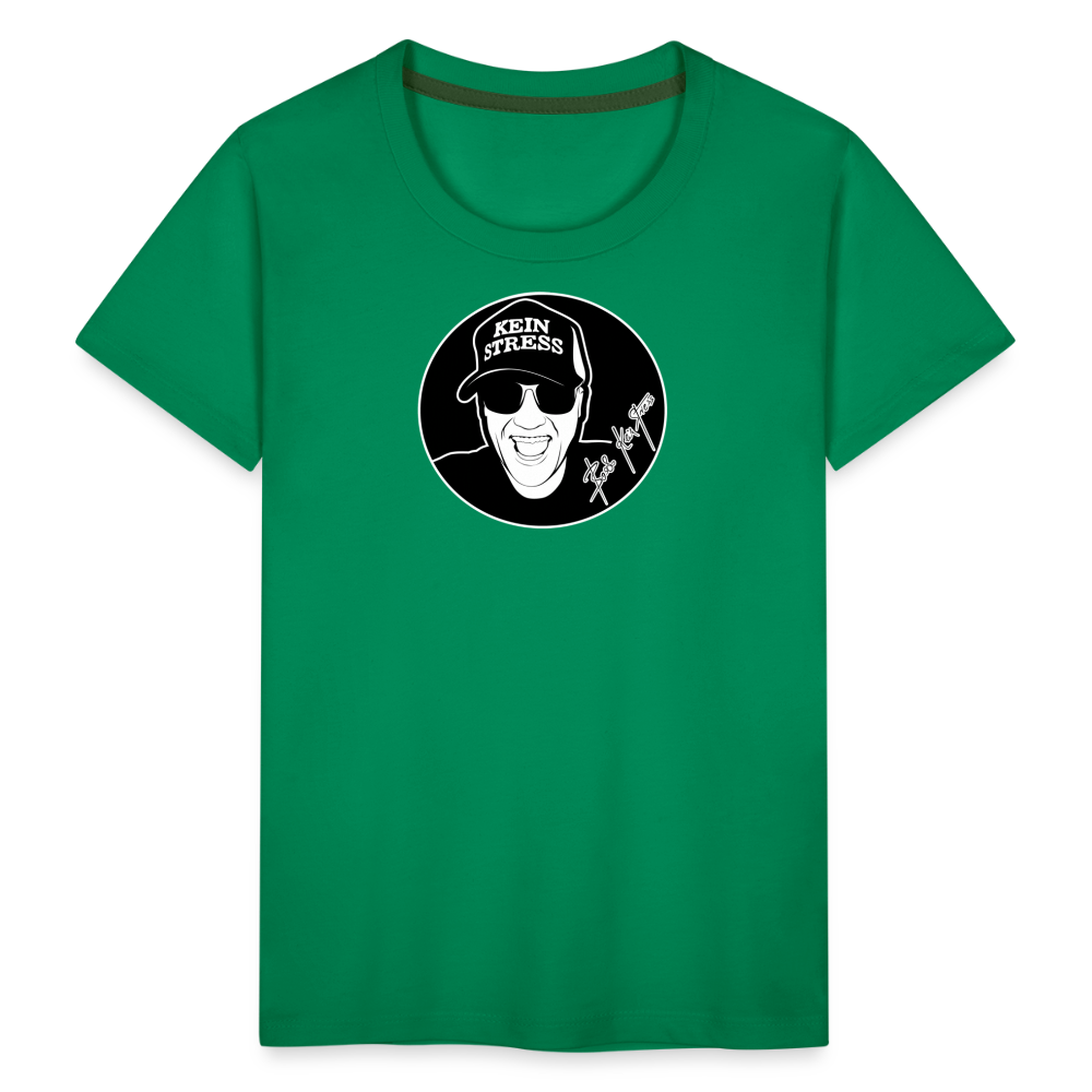 Boscho Kein Stress ® Kinder Premium T-Shirt - Kelly Green