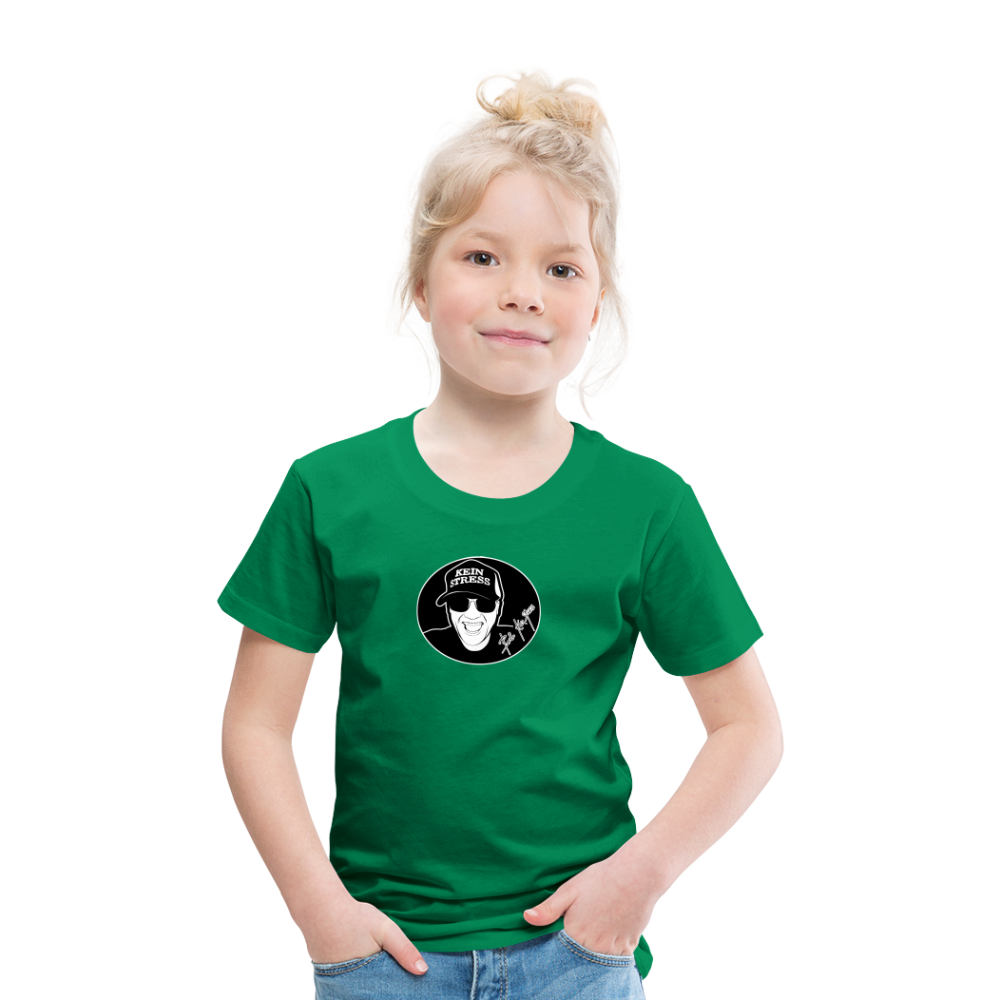Boscho Kein Stress ® Kinder Premium T-Shirt - Kelly Green