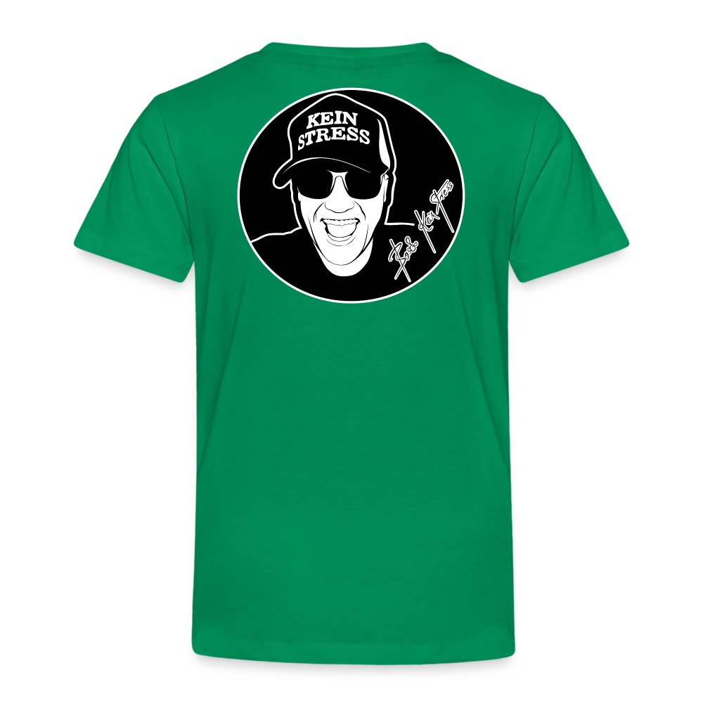 Boscho Kein Stress ® Kinder Premium T-Shirt - Kelly Green