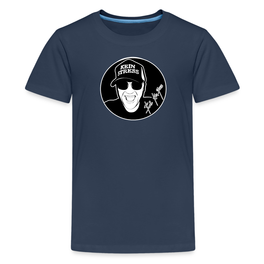 Boscho Kein Stress ® Teenager Premium T-Shirt - Navy