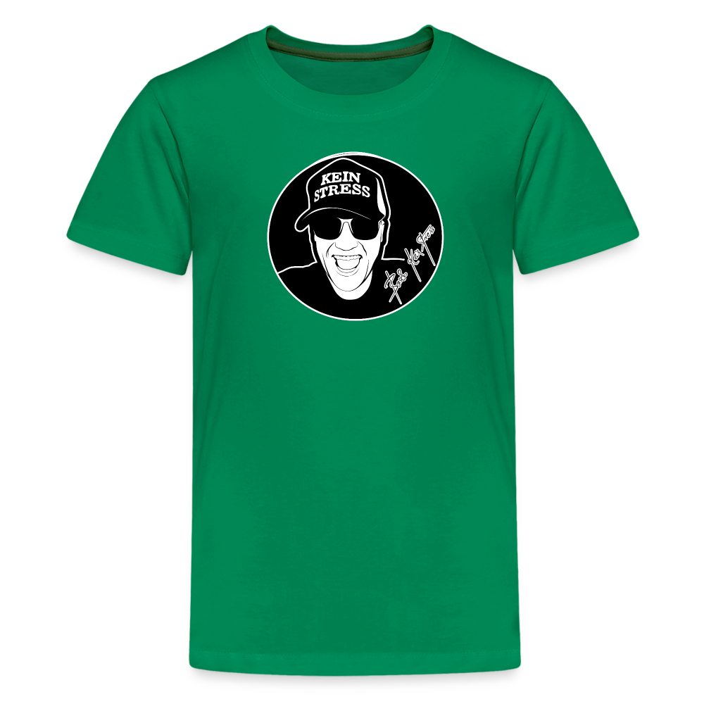 Boscho Kein Stress ® Teenager Premium T-Shirt - Kelly Green