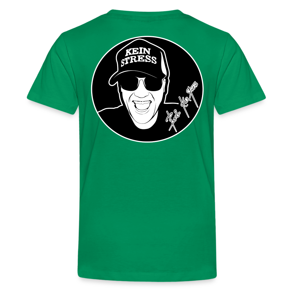 Boscho Kein Stress ® Teenager Premium T-Shirt - Kelly Green