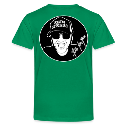 Boscho Kein Stress ® Teenager Premium T-Shirt - Kelly Green