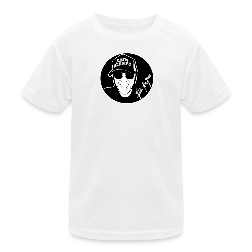 Boscho Kein Stress ® Kinder Funktions-T-Shirt - weiß
