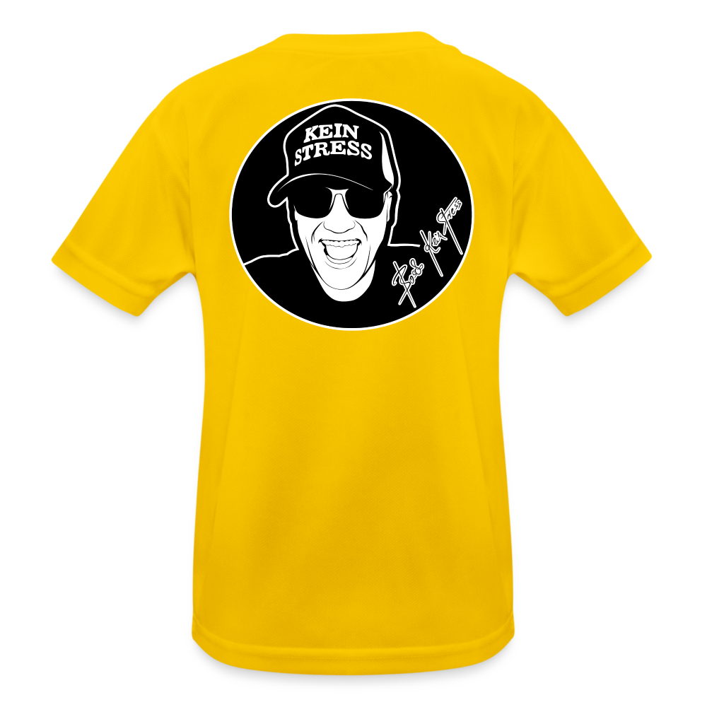 Boscho Kein Stress ® Kinder Funktions-T-Shirt - Eigelb
