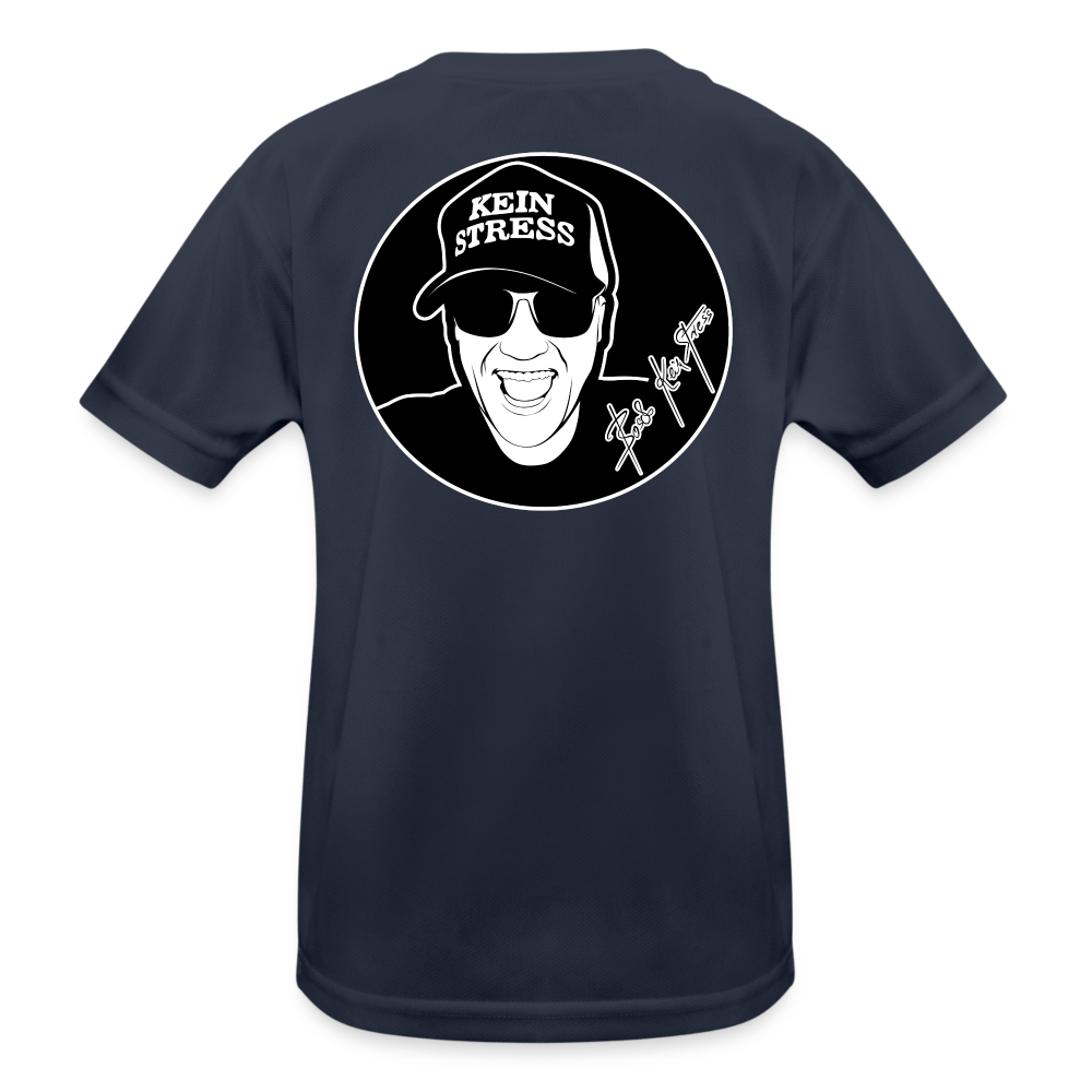 Boscho Kein Stress ® Kinder Funktions-T-Shirt - Navy