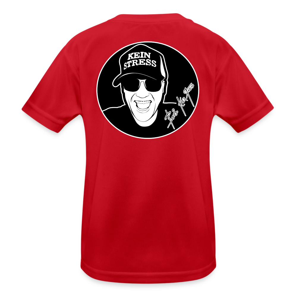 Boscho Kein Stress ® Kinder Funktions-T-Shirt - Rot