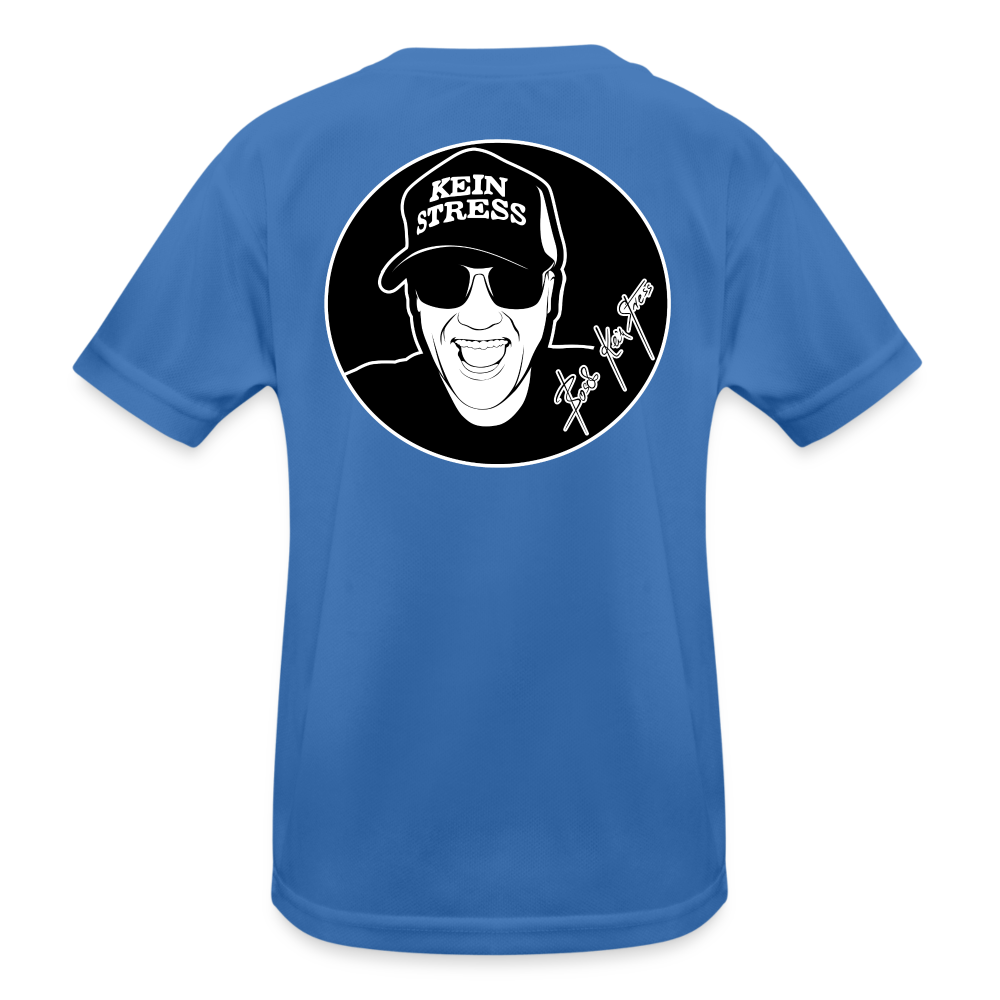 Boscho Kein Stress ® Kinder Funktions-T-Shirt - Königsblau