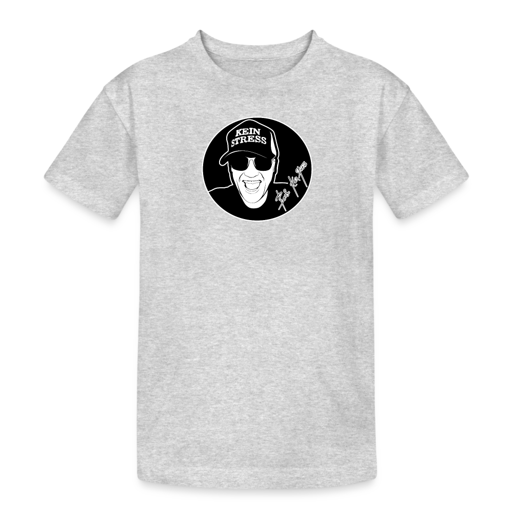 Boscho Kein Stress ® Kinder Heavy Cotton T-Shirt - Grau meliert