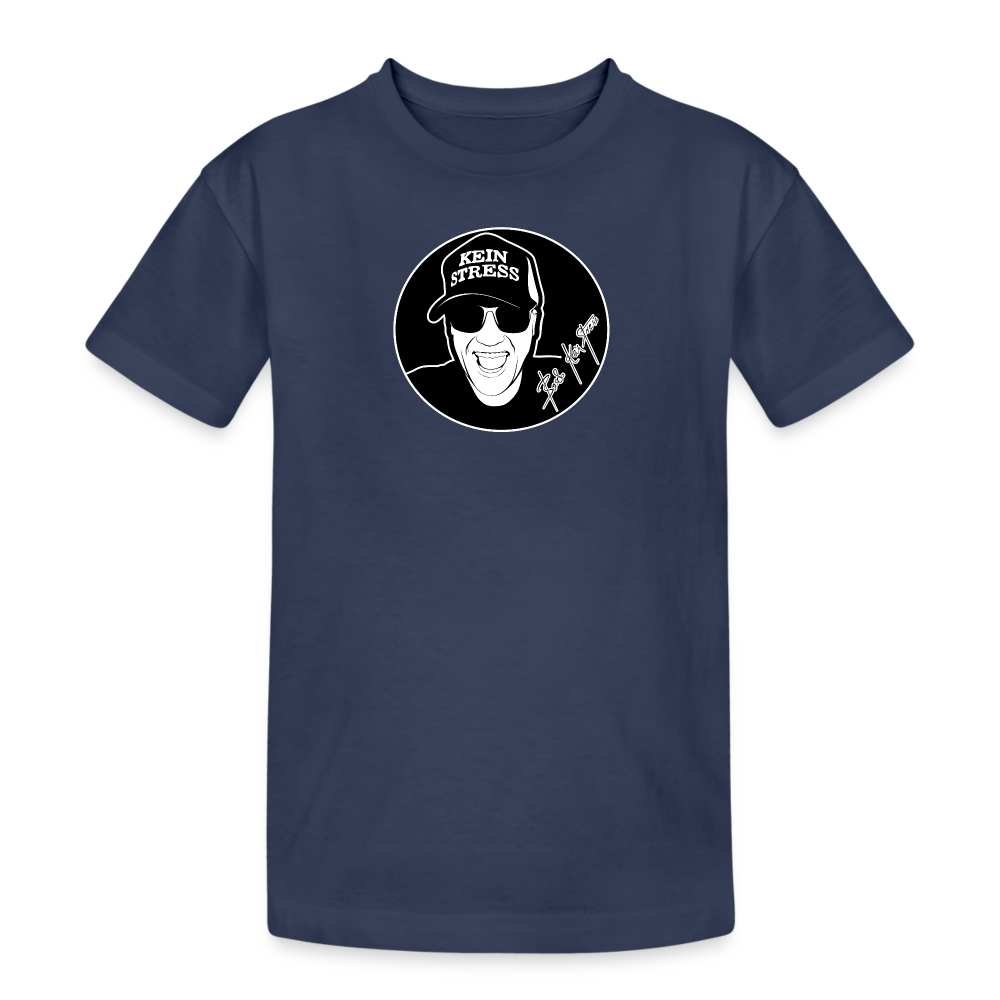 Boscho Kein Stress ® Kinder Heavy Cotton T-Shirt - Navy