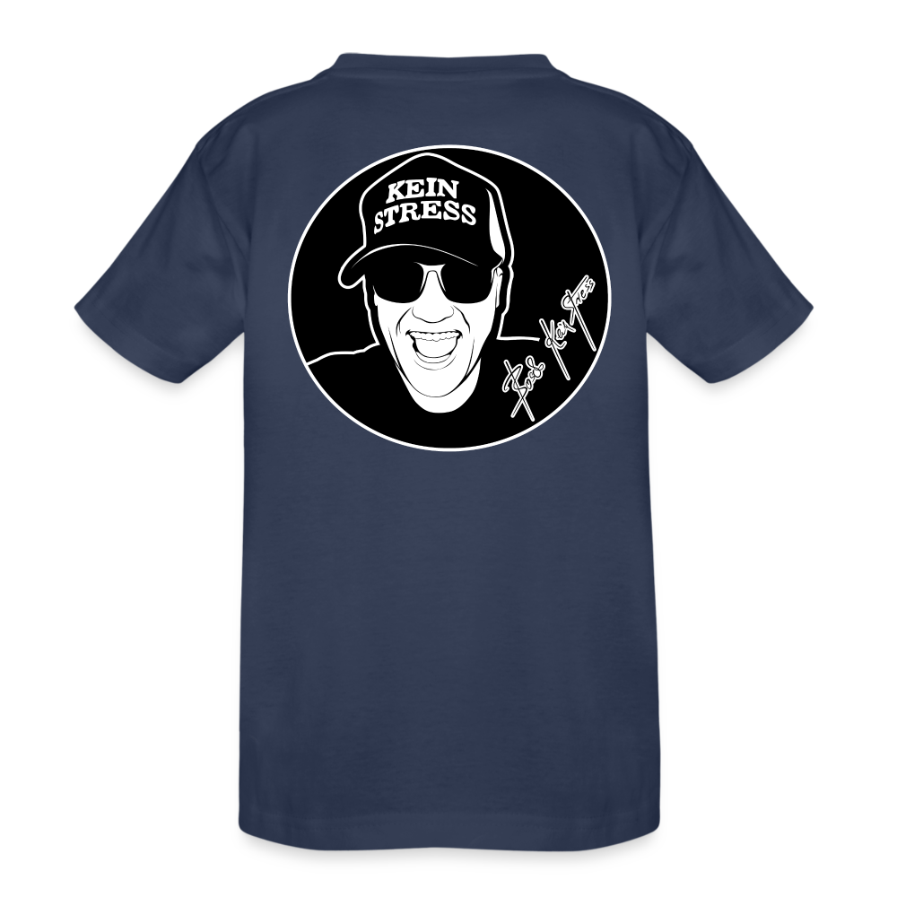 Boscho Kein Stress ® Kinder Heavy Cotton T-Shirt - Navy