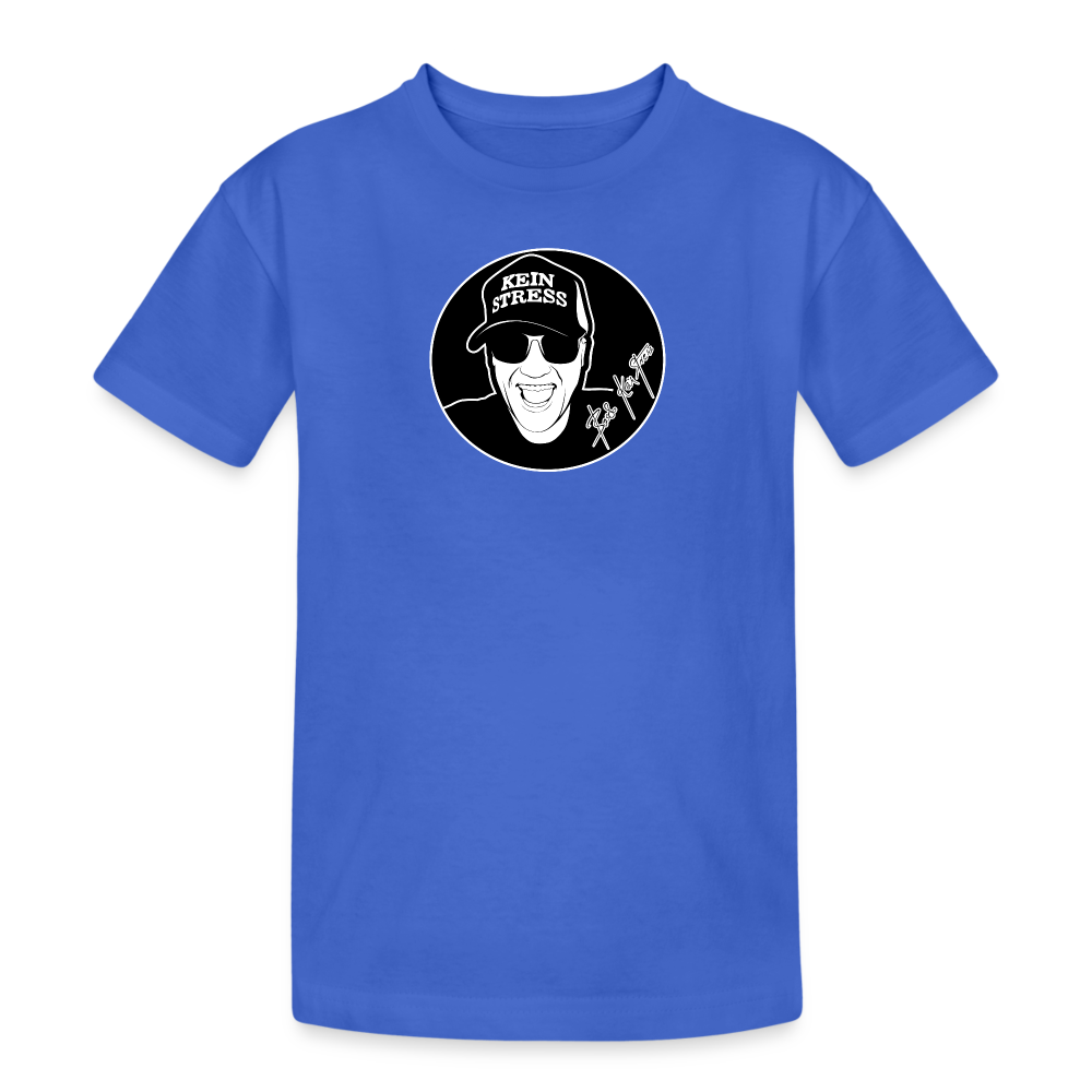 Boscho Kein Stress ® Kinder Heavy Cotton T-Shirt - Königsblau