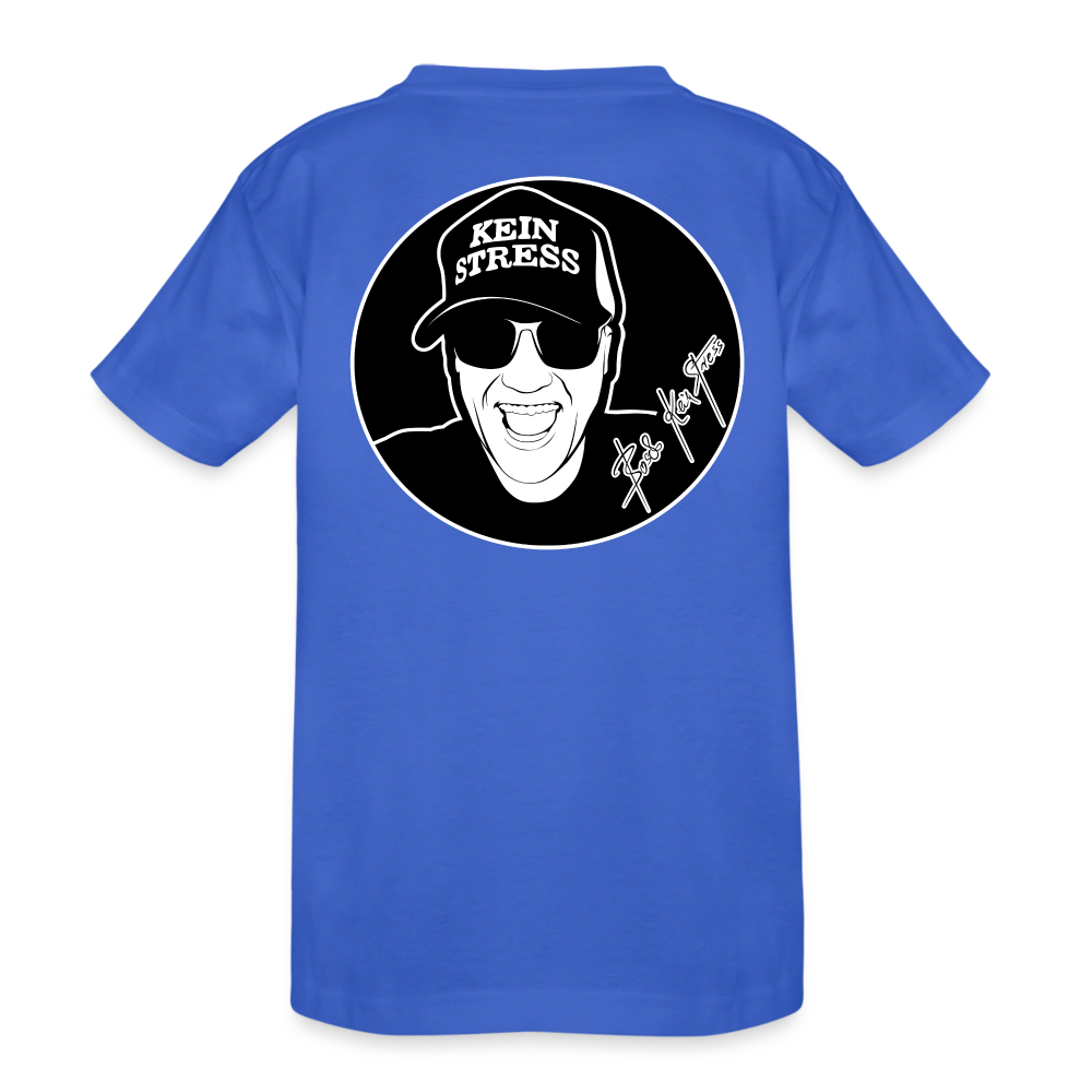 Boscho Kein Stress ® Kinder Heavy Cotton T-Shirt - Königsblau
