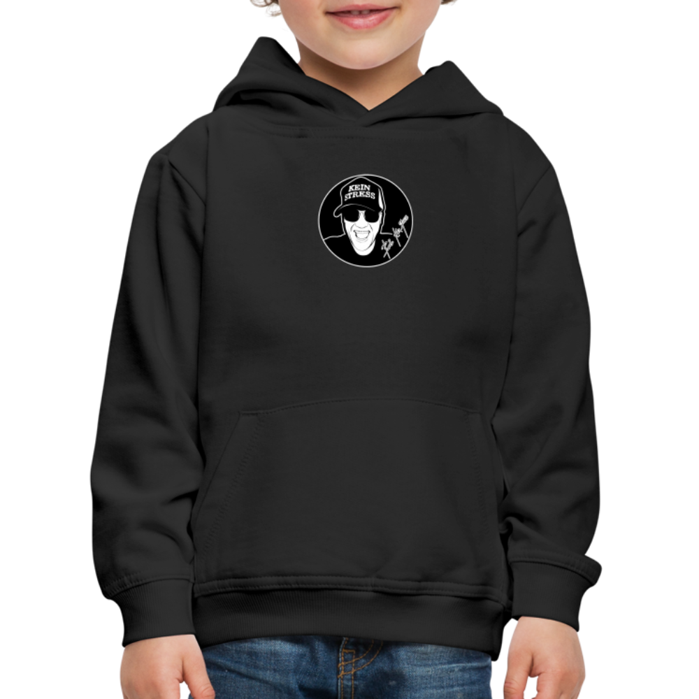 Boscho Kein Stress ® Kinder Premium Hoodie - Schwarz