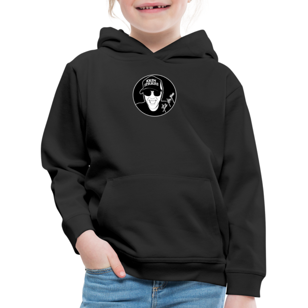 Boscho Kein Stress ® Kinder Premium Hoodie - Schwarz