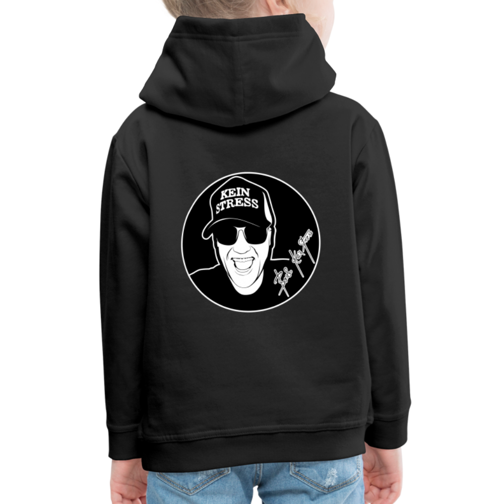 Boscho Kein Stress ® Kinder Premium Hoodie - Schwarz